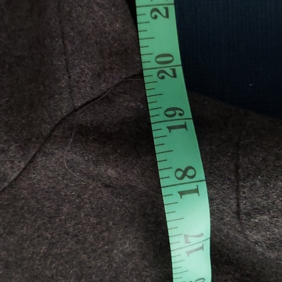 GRASS COLLECTION Women's Grey Button Up Lined Pea Coat - Picture 14 of 15